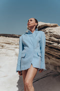 Limited Edition The Raw-Edge Linen Sculptor Blazer