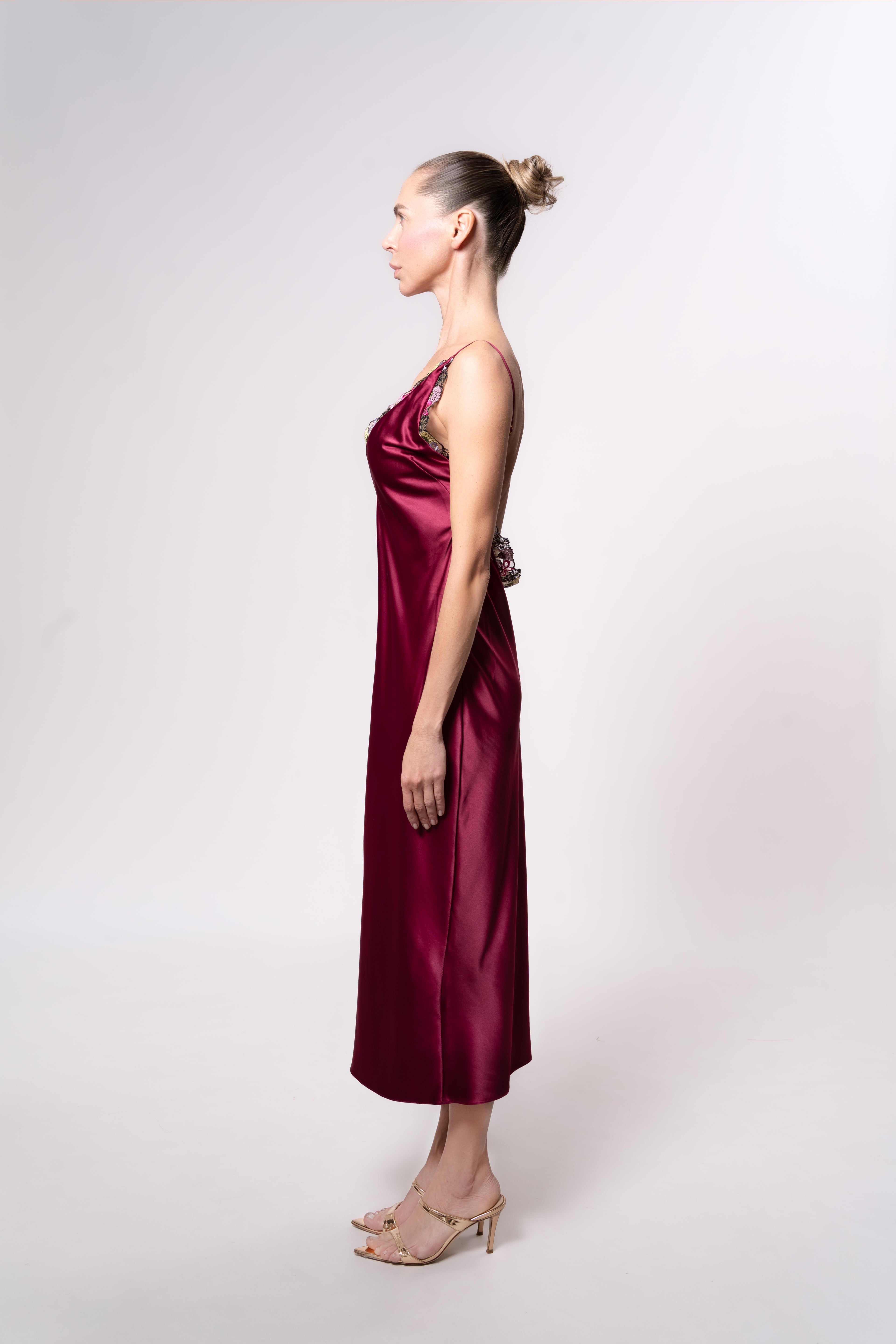 Vanessa Dress in Burgundy