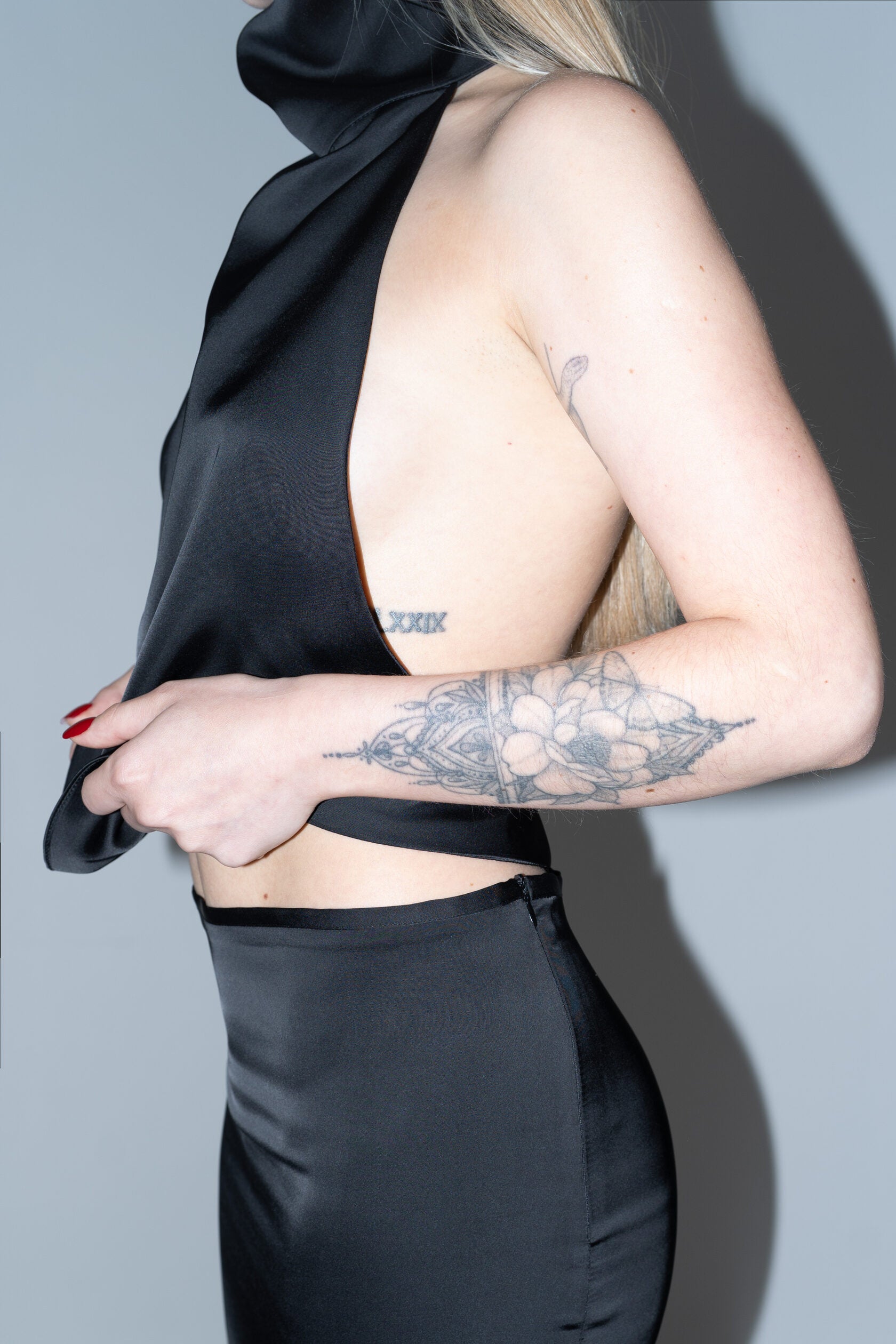 LIMITED EDITION The Liquid Viscose Halter and Maxi Skirt Longline Set